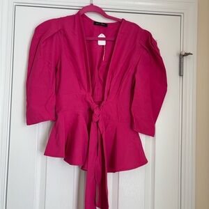 Brand new Fuchsia Blouse with Tie Waist by Daylight not Darling